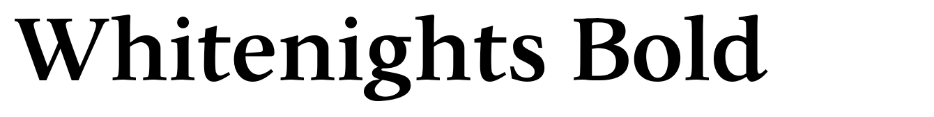 Whitenights Bold